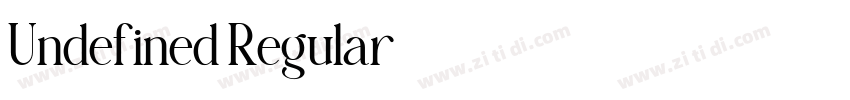 Undefined Regular字体转换 Undefined Regular字体转换